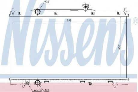 Радиатор охлаждения NISSENS 681376