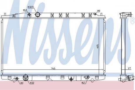 Радiатор NISSENS 68137