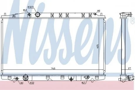 Датчик абс, передний NISSENS 68137