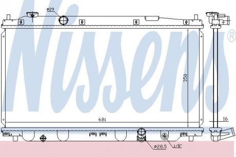 Радіатор NISSENS 68150