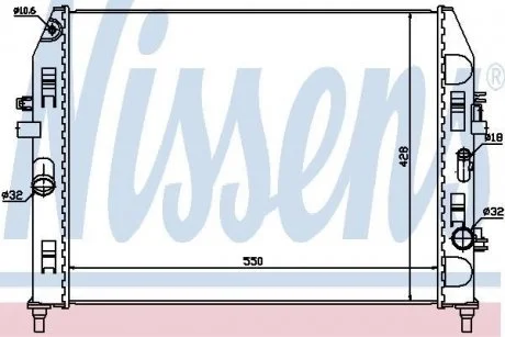 Радиатор NISSENS 68527