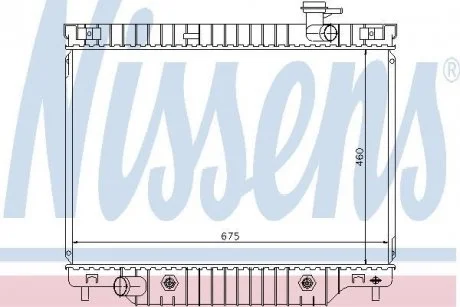 Радиатор, охлаждение двигателя NISSENS 69211