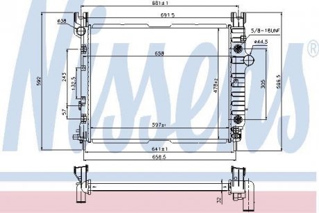 Радиатор NISSENS 69451