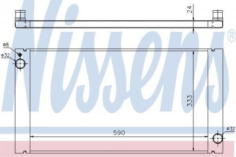 Радиатор охлаждения NISSENS 69705