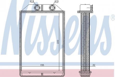 Радиатор печки A6 97-.. NISSENS 70234