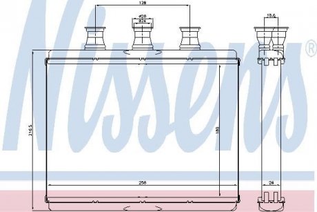 Радиатор печки NISSENS 70517