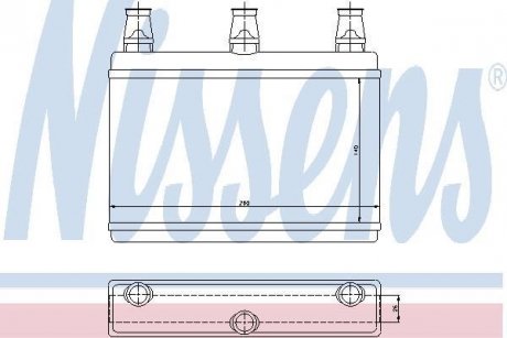 Радиатор отопителя NISSENS 70522