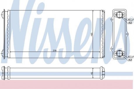 Радиатор печки NISSENS 71301