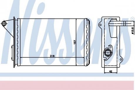 Радиатор печки NISSENS 71429