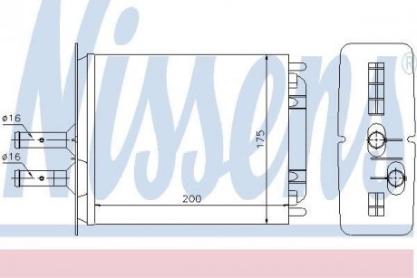 Радиатор печки NISSENS 71439