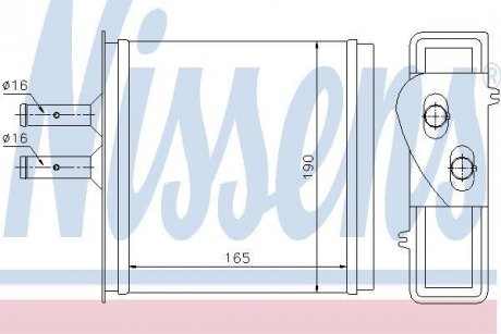 Радиатор печки NISSENS 71442