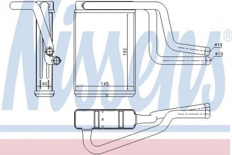 Радиатор отопителя салона NISSENS 71744