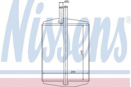 Радиатор печки NISSENS 71748