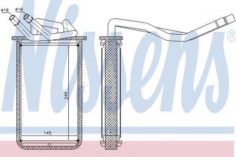 Радиатор печки NISSENS 71768