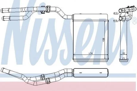 Радиатор печки NISSENS 71774