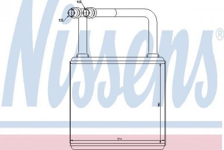 Радиатор отопителя NISSENS 72029