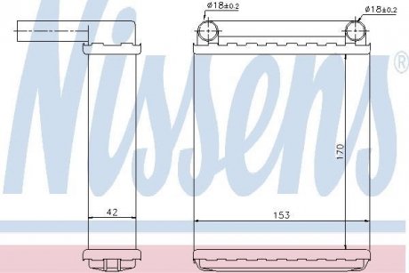 Радиатор отопителя салона NISSENS 72038