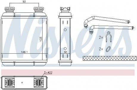 Радиатор печки SMART NISSENS 72072