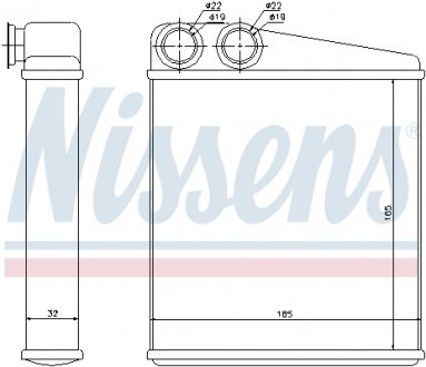 Радиатор печки NISSENS 72206