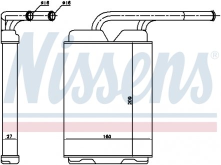 Радиатор печки NISSENS 73349