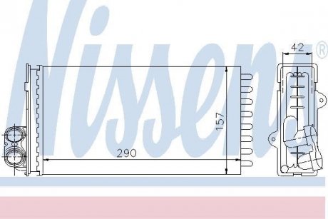 Радиатор печки NISSENS 73356