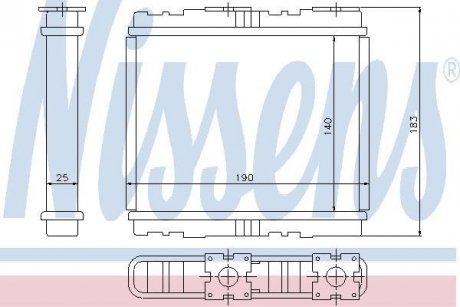 Радиатор печки NISSENS 73700