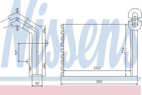 Радіатор пічки NISSENS 73972