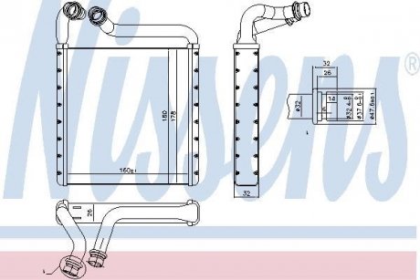 Радиатор отопителя салона NISSENS 73994