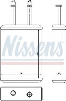 Радиатор печки NISSENS 77524