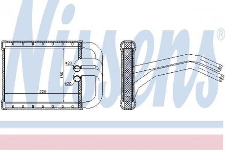 Радиатор печки NISSENS 77535