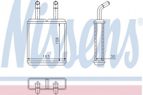 Радиатор отопителя NISSENS 77621