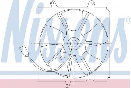 Вентилятор, охолодження двигуна NISSENS 85012