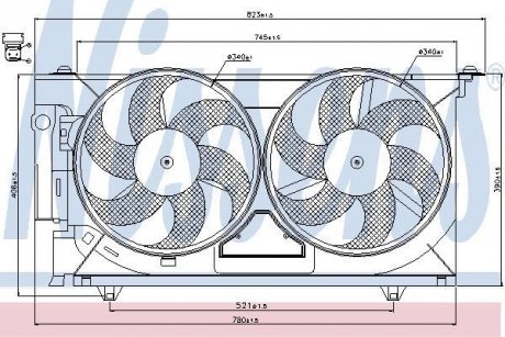 Вентилятор, охлаждение двигателя NISSENS 85074