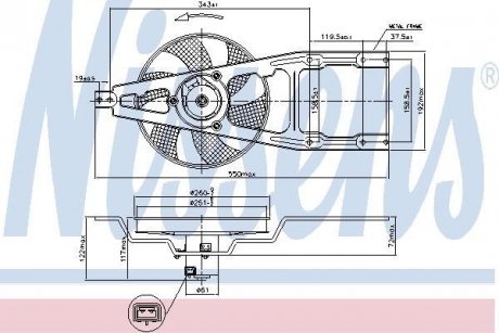Вентилятор, охолодження двигуна NISSENS 85139