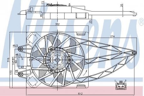 Вентилятор радиатора NISSENS 85150