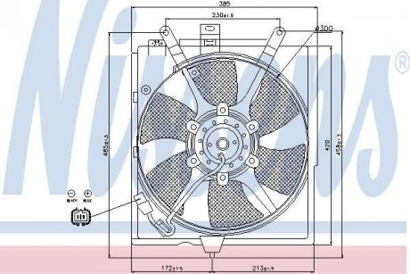 Вентилятор радіатора NISSENS 85299