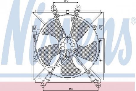 Вентилятор радиатора NISSENS 85330