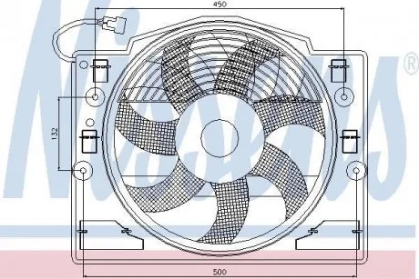 Фото вентилятор, конденсатор кондиціонера NISSENS 85420 Вентилятор, конденсатор кондиціонера NISSENS 85420