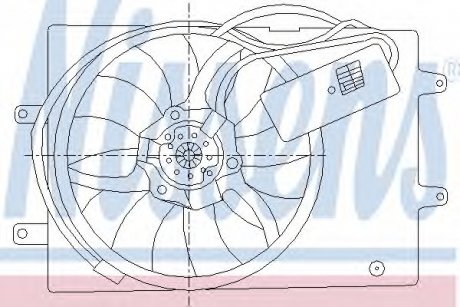 Вентилятор, охолодження двигуна NISSENS 85429 (фото 1)