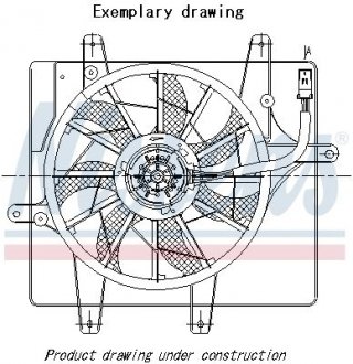 WENTYLATOR CHЈODNICY FORD GALAXY III 06-, FORD KUGA 08- NISSENS 85915