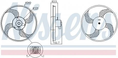 Вентилятор радіатора NISSENS 85928