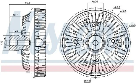 Автозапчасть NISSENS 86148