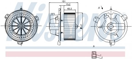 Вентилятор салона NISSENS 87056