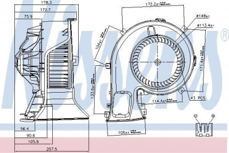 DMUCHAWA WN╩TRZA SAAB 9-3 07- NISSENS 87067