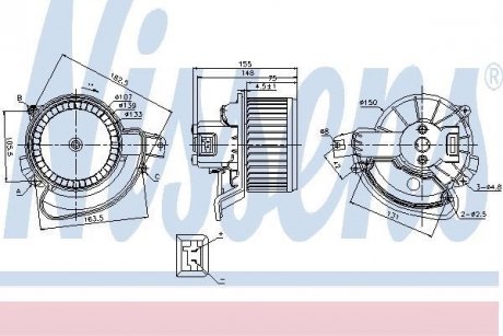 Вентилятор салона NISSENS 87136