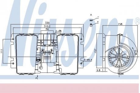 Вентилятор салону NISSENS 87146