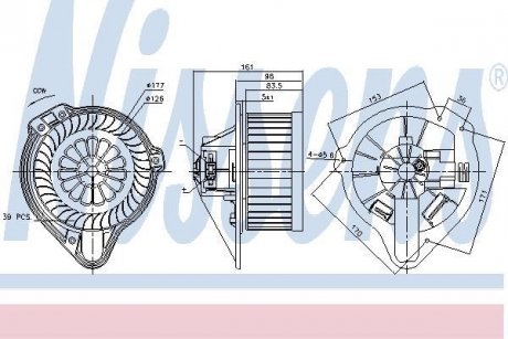 Вентилятор салона NISSENS 87170