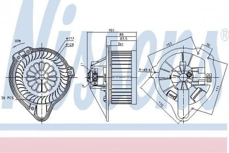 Вентилятор салона NISSENS 87170