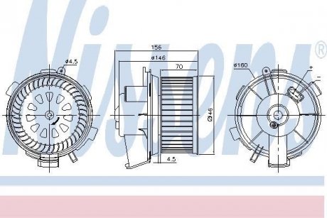 Вентилятор салону NISSENS 87181