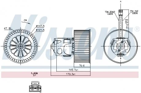 Вентилятор салона NISSENS 87242